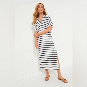 NWOT Pomander Place French Stripe Knit Maren Polo Dress Sz XS/S